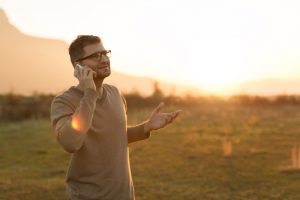 Man On A Cell Phone